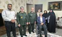 تجلیل جانشین فرمانده سپاه امام سجاد(ع) از همسر جانباز ۷۰ درصد دفاع مقدس